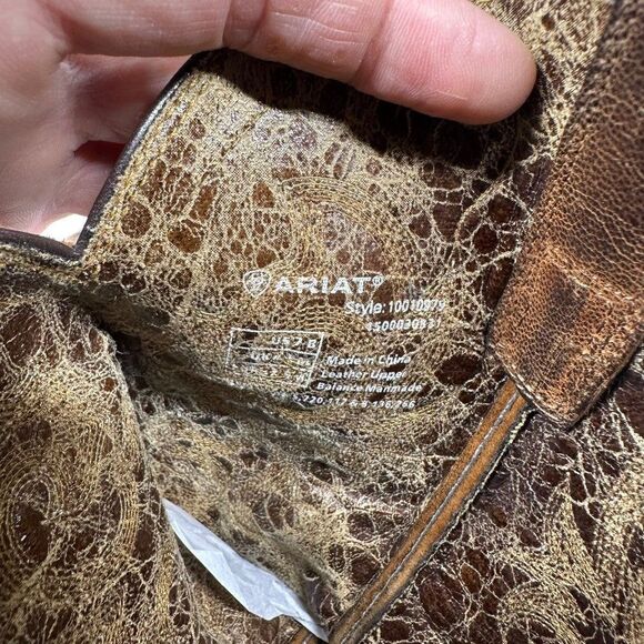 COPY - Ariat Alabama Western Brown Cowgirl Boots Womens Size 7B - Picture 14 of 15